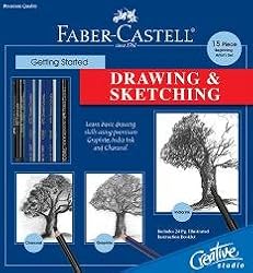Faber-Castell 800094 Getting Started - Watercolor Pencil Art Set Drawing & Sketching