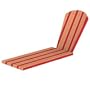 Polywood Outdoor Furniture South Beach Chaise Lounge, Full Cushion, Bravada Salsa Stripe Sunbrella