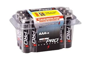 Rayovac ALAAA-18 UltraPRO Alkaline AAA Batteries, 18-Pack