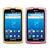 Two Silicone Cases / Skins / Covers for Samsung Captivate / SGH-I897 - Yell ....
