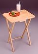 Set of 4 Single TV Tables in Natural Finish By Winsome Wood