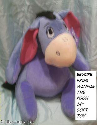 Buy WINNIE THE POOH, EEYORE 14" SOFT TOY online at Discounted New and Used prices. Delivered to your door with Childrens Toyshop.com