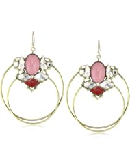 Anton Heunis Crystal Cluster Hoop Earrings