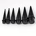 PiercingJ 16mm Pair air Acrylic Straight Ear Taper Plug Expander Stretching Gauge Kit Starter Black