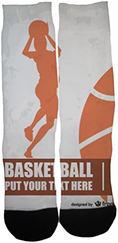 Kalily Custom Basketball Dri-fit Crew Socks with Designs (Color 3)