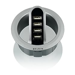 Belkin Front-Access In-Desk USB Hub 3-Inch (F5U201-KIT)