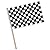 Beistle 50967 144-Pack Checkered Flags - Plastic, 4 by 6-Inch