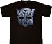 Transformers Mighty Fine Good Heroic Face Black T-shirt Tee