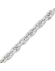 Sterling Silver 8 Inch Hollow Polished Fancy Link Bracelet - 8 Inch