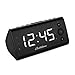 Electrohome Alarm Clock Radio with USB Charging for Smartphones & Tablets includes Dual Alarm, Battery Backup, Auto Time Set & 1.2" LED Display with 4 Dimming Options (EAAC470W)