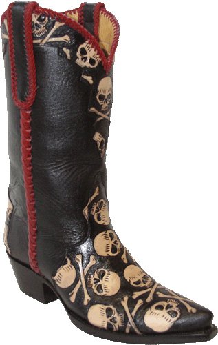 Star Boots Womens Hand Crossbones Boots