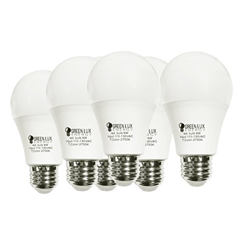GLE LED A19 – 60- Watt Equivalent (9W) Soft White (2700K) General Purpose Light Bulb – 6 Pack