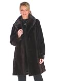 Sheared Mink Jacket-Mahogany Mink Shawl Collar