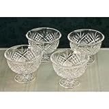 CRYSTAL GIFTWARE S/4 ALL PURPOSE BOWLS-DUBLIN
