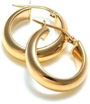 9ct Yellow Gold933150-21-Oval Creole Earrings