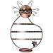 Cat Shape Copper Color Metal Wire Earring Holder Display Stand/Jewelry Organizer