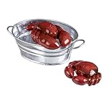 Grasslands Road by The Sea Seaworthy Lobster And Crab Salt And Pepper Set with Bucket