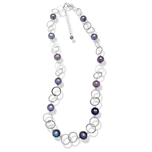 Valero Pearls - 290105 - Collier  Argent 925/1000 - Femme - Perles Cultures d'Eau douce -  42+5 cm