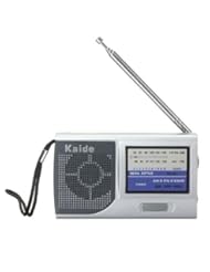 Sports: Water & Wood Mini Portable Pocket Broadcasting AM/FM Radio Adjustable 2 Bands Receiver DC 3V - Water & Wood