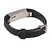 bayite Accessory Silicone Watch Bands with Watch Buckle for Fitbit Alta Black, 5.5 - 7.8 inches