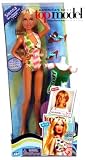 MGA American's Next Top Model (The only fashion doll from the hit TV show!) : SIENNA in swimming suit outfit + sunglasses + high heel sandal, green top model shirt and brush.