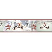 Houston Astros MLB Prepasted Wall Border, 6-Inch-by-15-Foot