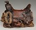 Western Saddle Trinket Box - Brown - 5