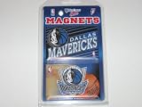 DALLAS MAVERICKS Team Logo 2 Pack Metal Back MAGNET SET