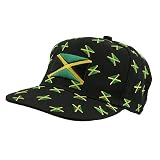 Rasta Baseball Caps-Jamaica2 Black W31S61C