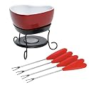 Trudeau Heart Shaped Choc. Fondue Set