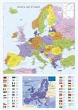 (24x36) Map Of Europe (Flags, Political) Art Poster Print