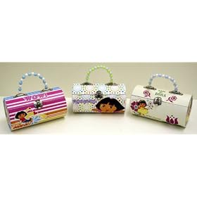 Dora The Explorer TIN ROLL PURSE With Beaded Handle