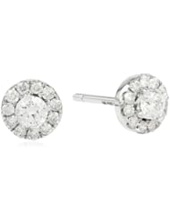 10k White Gold Diamond Stud Earrings (3/4 cttw, H-I Color, I2-I3 Clarity)