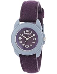 Sprout Unisex ST/1056PRPR Easy to Read Dial Purple Felt Strap Watch