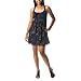 Xhilaration® Juniors Scoop neck Front Dress w/ Lace Back - Navy Vintage Floral