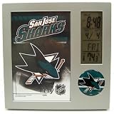 SAN JOSE SHARKS LCD DESK CLOCK ALARM PHOTO FRAME