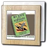 Rich Diesslin KNOTS Scout Cartoons - Indian Lore - Inquiring Minds Want to Know - Tonto and Lone Ranger - Tile Napkin Holders