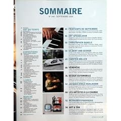 BEAUX ARTS MAGAZINE N? 244 du 01-09-2004 SOMMAIRE - EDITORIAL - L???ART DU TEMPS - ACTUALITES - VINS - DEGUSTATION DE COLLECTION - THEATRE - LE FESTIVAL D???AVIGNON - ARTS NUMERIQUES - POLITIQUE CULTURELLE - LE PATRIMOINE FRANCAIS ET LES REFORMES - L???ARCHITECTURE PAR PHILIPPE TRETIACK - MULTIMEDIA - ART DIGITAL VIDEO - CINEMA - LA NINA SANTA - MON PERE EST INGENIEUR - ART CULINAIRE - LA RECETTE DE CHRISTIAN GHION - LA CHRONIQUE - COURRIER - EXPOSITIONS - TRANSYLVANIA EXPRESS - MEXIQUE - ALL...