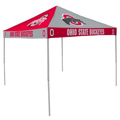 NCAA Ohio State Buckeyes 9-Foot x 9-Foot Pinwheel Tailgating Canopy, Red/Gray On Sale