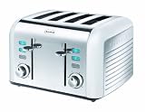 Breville Opula Collection VTT334 Stainless Steel 4 Slice Toaster, Opal White