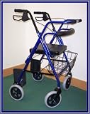 `Combination Blue Rollator & Wheelchair Wheelchair Blue * This amazing product provides your patient