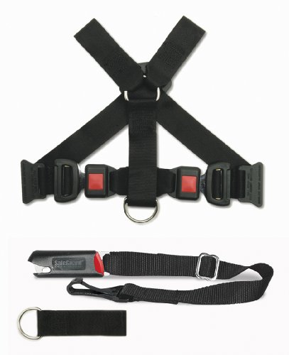 PetBuckle Universal Pet Seat Belt Complete Travel Kit, Includes Harness and Tether, Fits Pets 20-Pounds and More