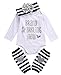 Baby Girls 3Pcs Outfit,Brand Sparking New Bodysuit,Leg Warmers and Headband