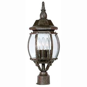 International 7610-21 3 Light Post Mount Light
