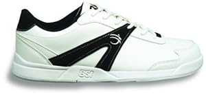 BSI Men's #540 Bowling Shoes, White/Black, Size 11.0