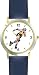 Woman Or Girl Roller Blading - Roller Skating Or Blading Theme - Watchbuddy® Deluxe Two-tone Theme Watch - Arabic Numbers - Blue Leather Strap-women