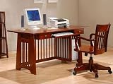Office Products : Mission Style Desk and Chair By Coaster Furniture