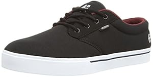 Etnies Men's Jameson 2 Eco Skateboard Shoe, Black/White/Burgundy, 8.5 M US