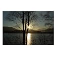 Sunset at Loch Morlich Scenic Photographic Poster Print by Steve Cutting, 24x20