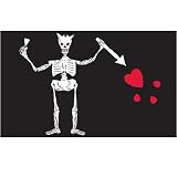 Pirate - Edward Teach - Flag 3ft x 5ft Printed Polyester